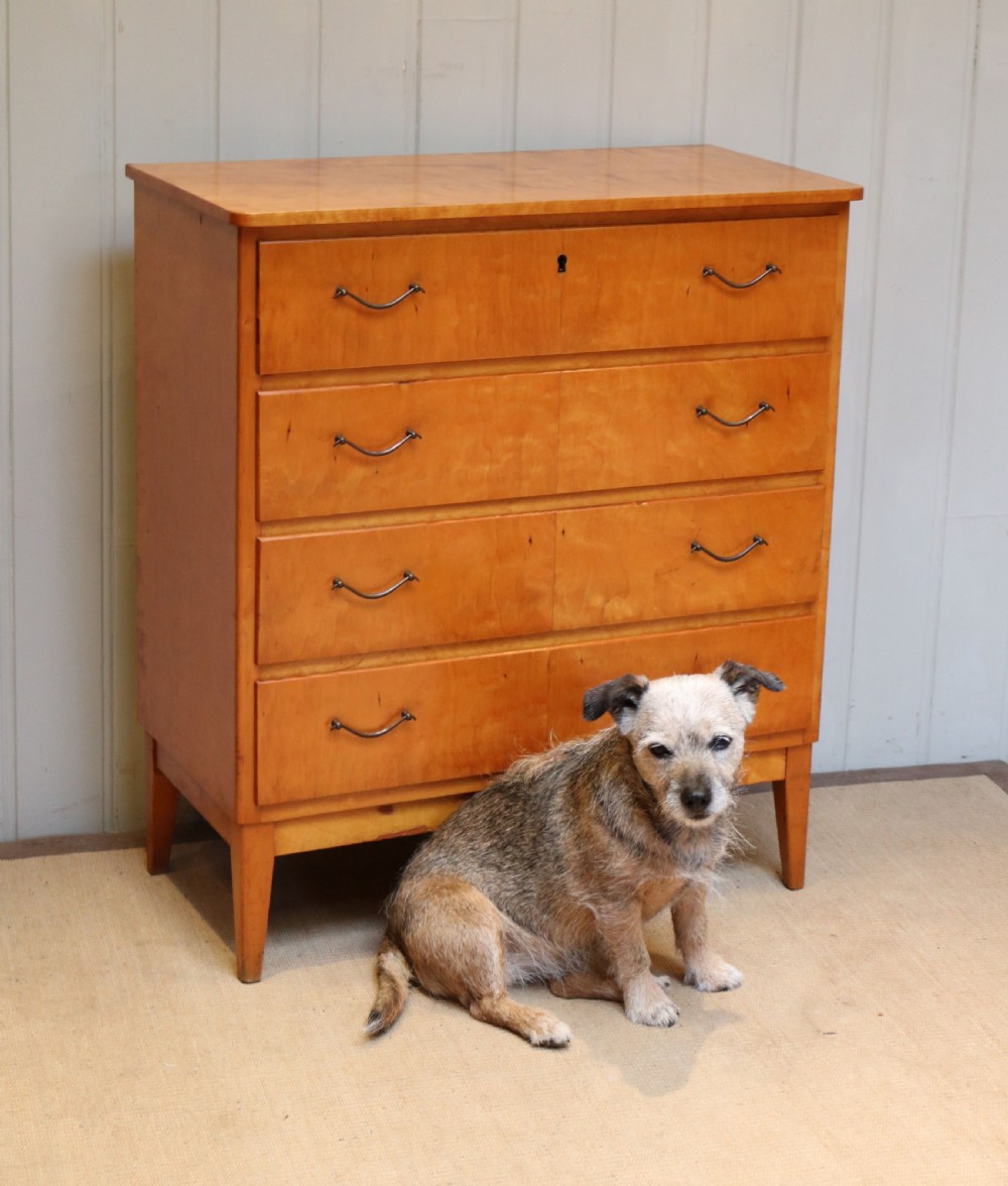 Swedish Satin Birch Chest Of Drawers View VIII