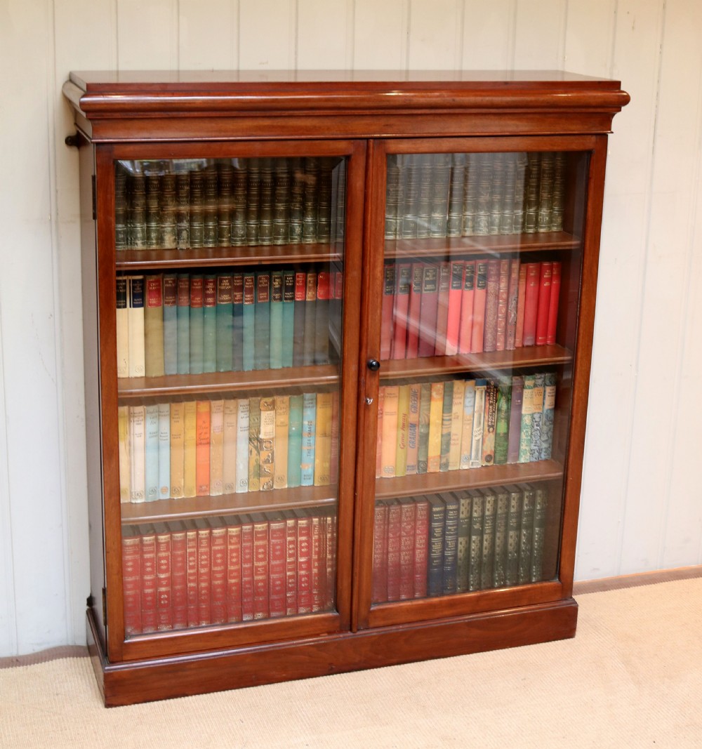 Late 19th Century Mahogany Glazed Bookcase