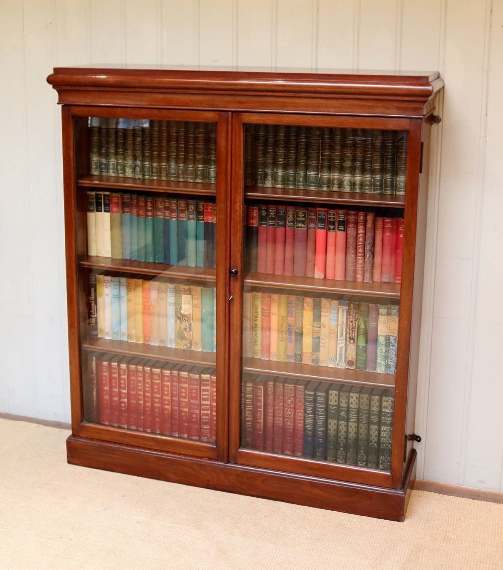 Late 19th Century Mahogany Glazed Bookcase View III