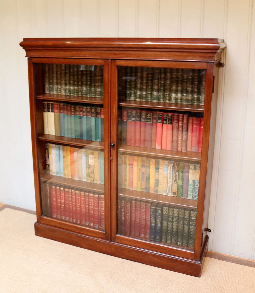 Late 19th Century Mahogany Glazed Bookcase View V