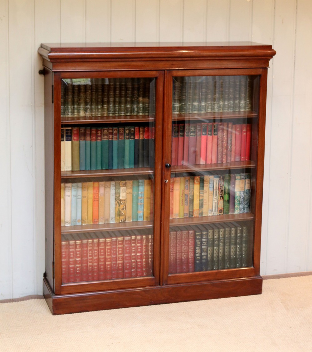 Late 19th Century Mahogany Glazed Bookcase View VII