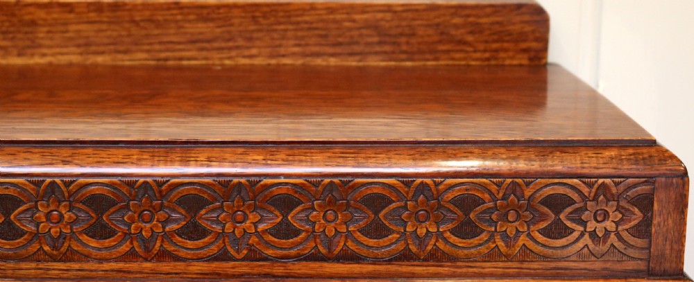 Oak Glazed Bookcase View IX