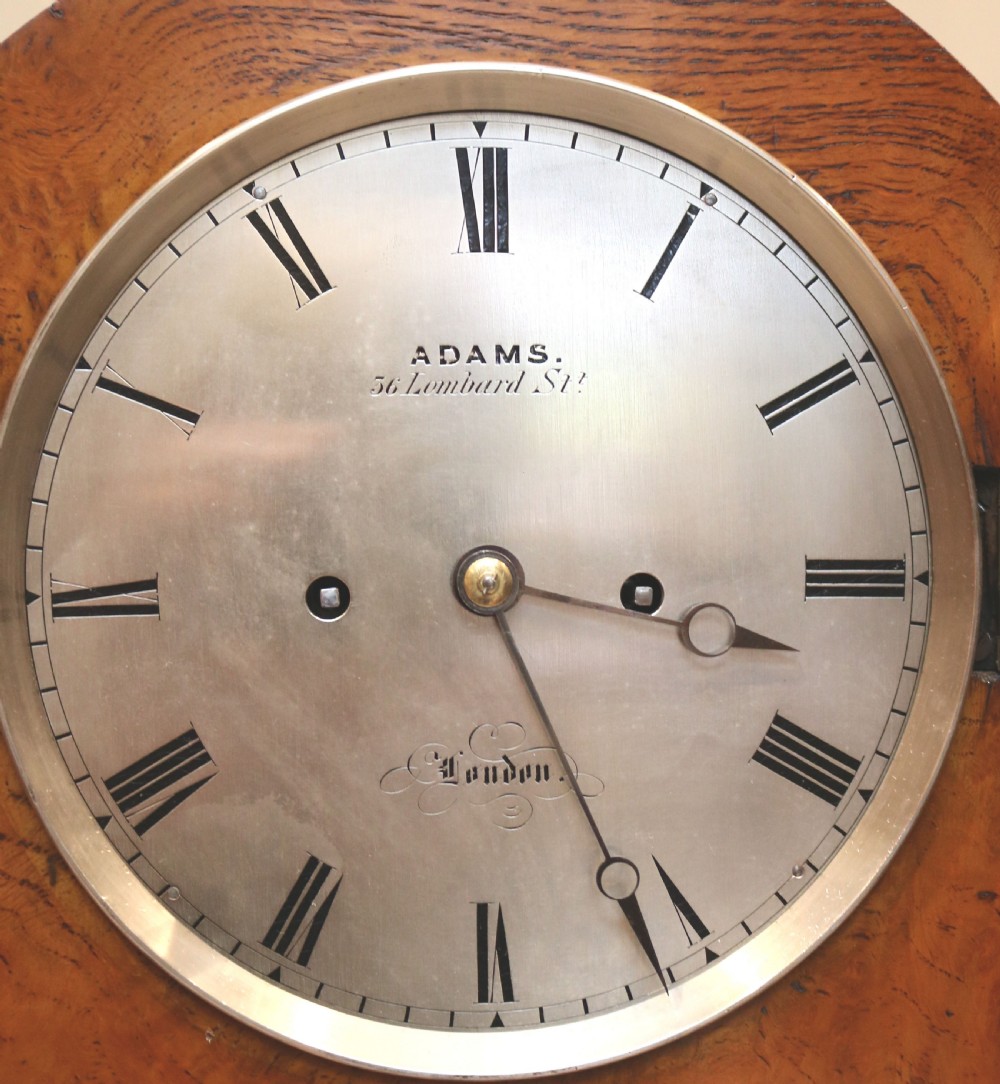 Burr Oak Bracket Clock (England, c. 1840) View IV