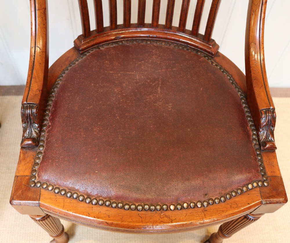 Set Of Six Solid Mahogany Dining Chairs View IX