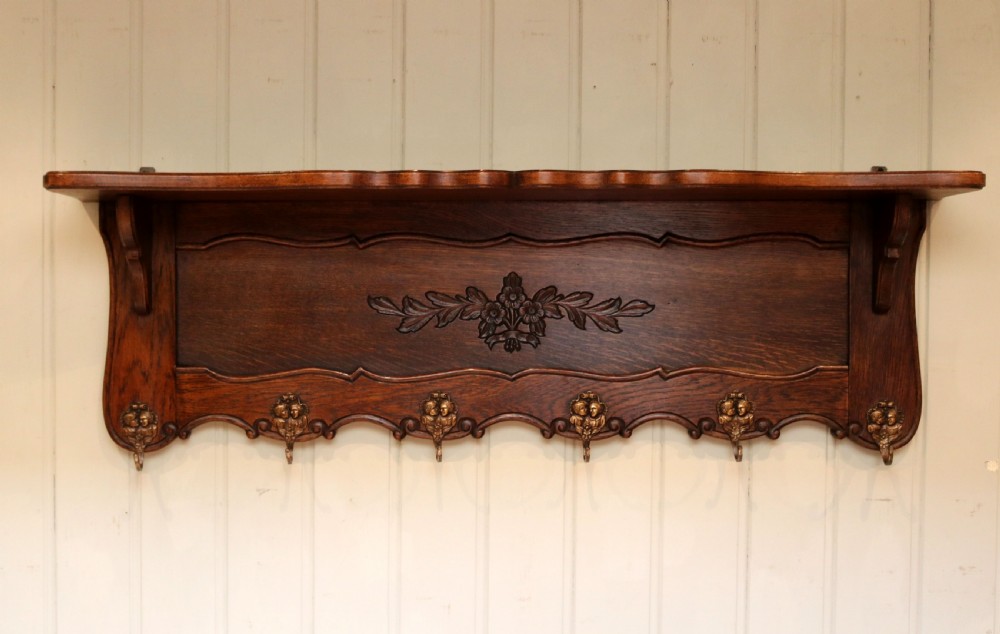 French Oak Wall Shelf