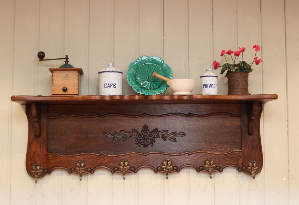 French Oak Wall Shelf View II