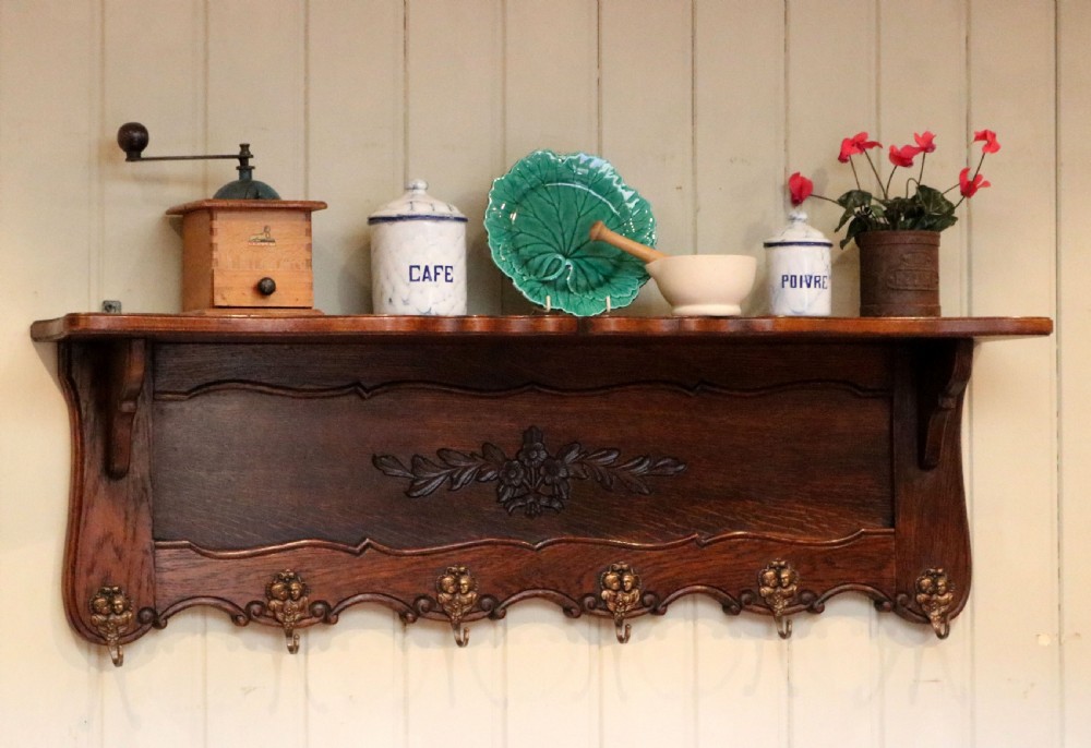 French Oak Wall Shelf View VIII
