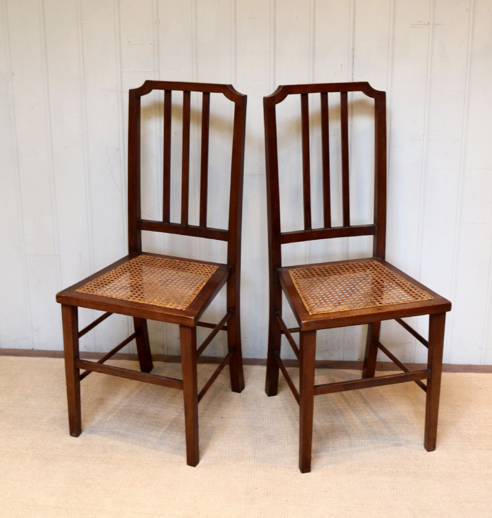 Pair Of Mahogany Cane Seat Chairs View III