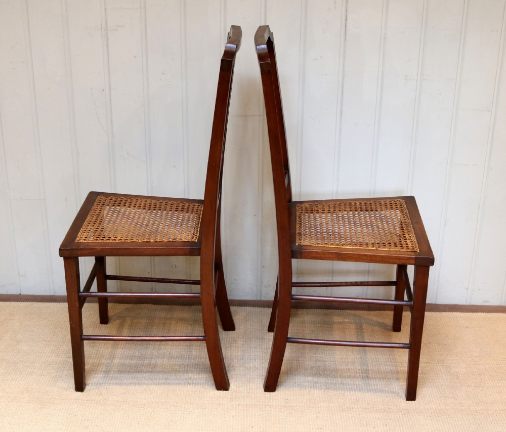 Pair Of Mahogany Cane Seat Chairs View IV