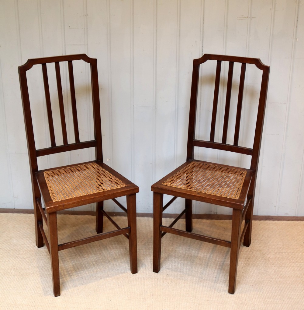 Pair Of Mahogany Cane Seat Chairs View VI