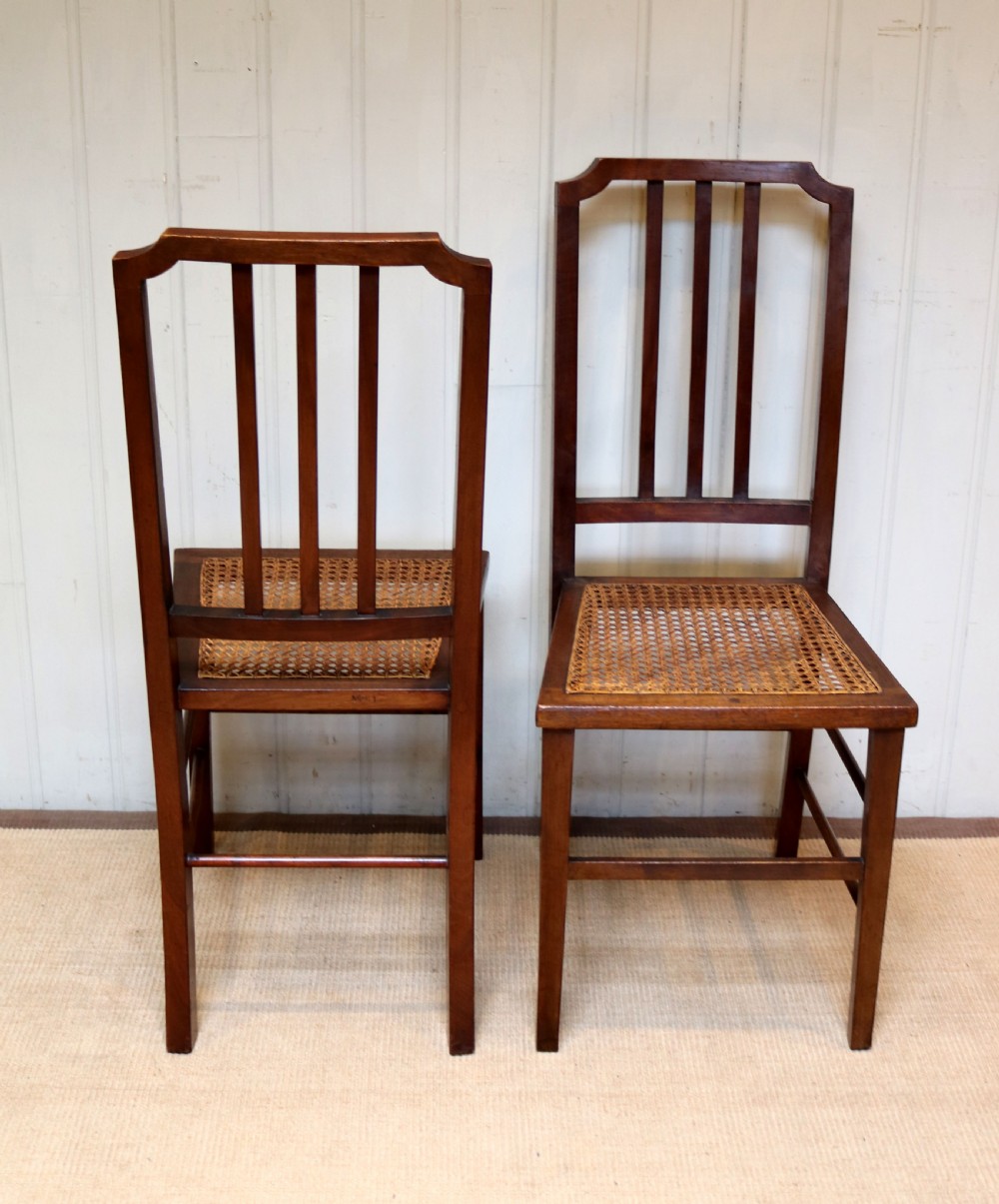 Pair Of Mahogany Cane Seat Chairs View VII