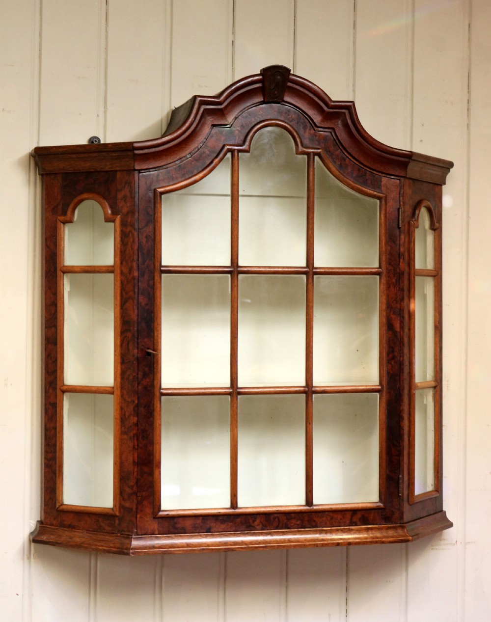 Walnut Glazed Wall Cabinet  View VII