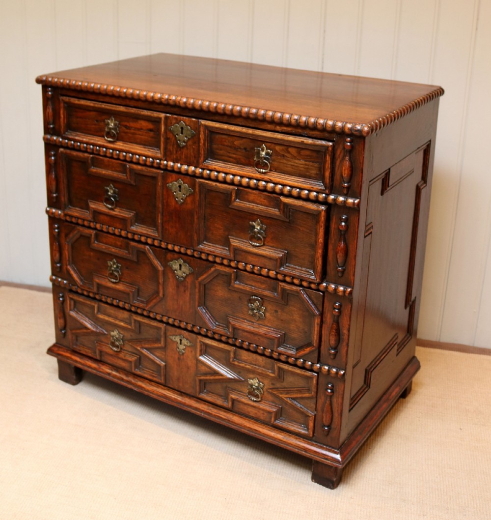 Late 17th Century Carved Oak Chest Of Drawers  View VII