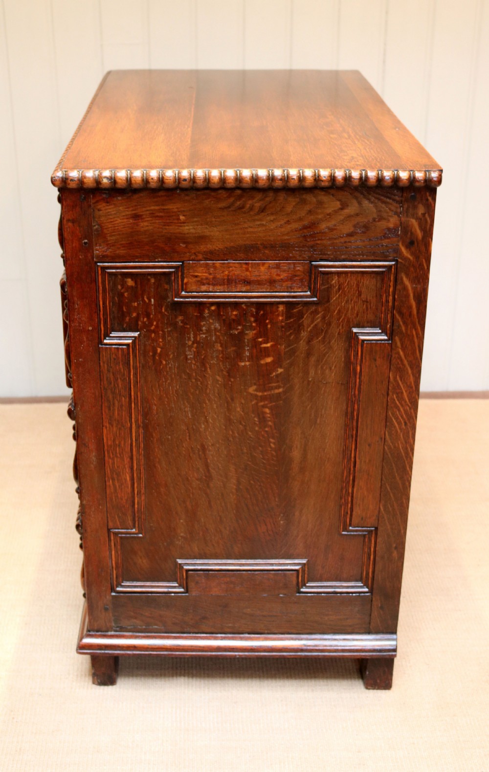 Late 17th Century Carved Oak Chest Of Drawers  View VIII