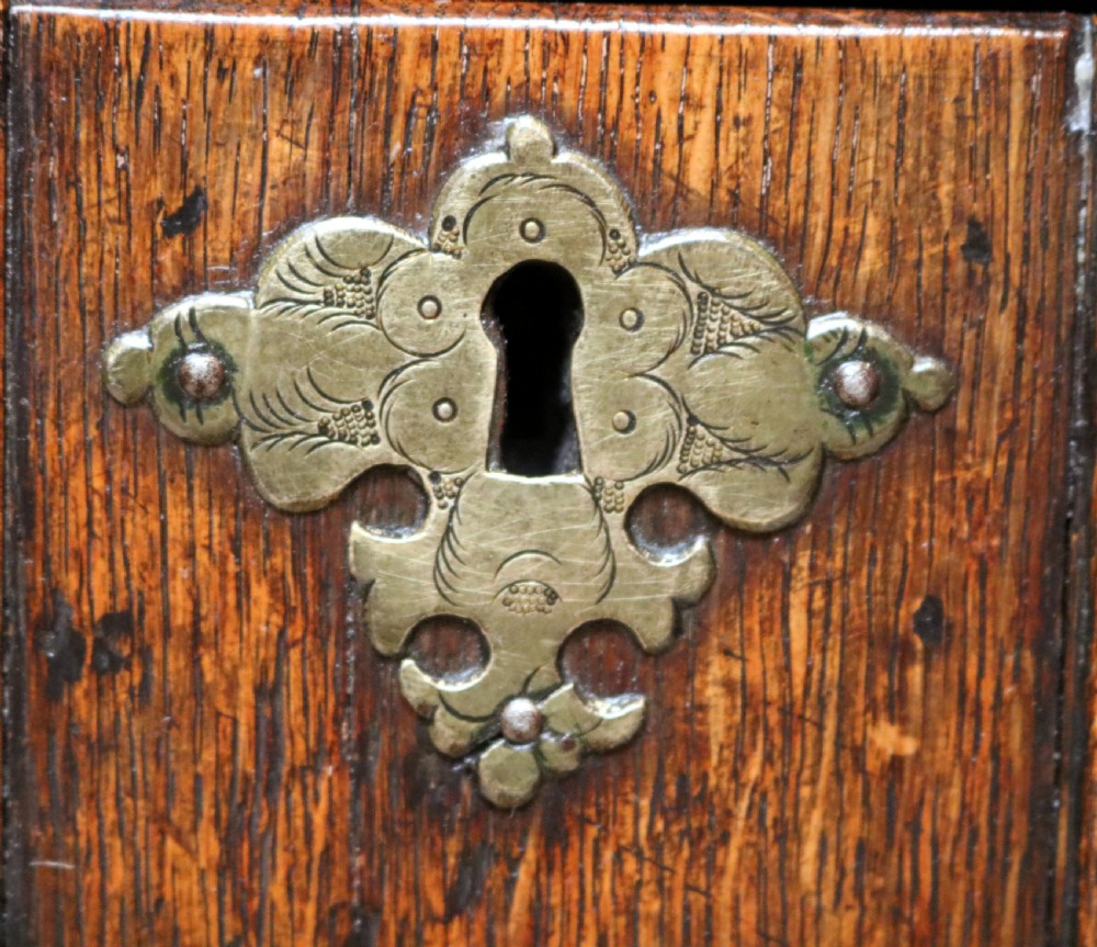 Late 17th Century Carved Oak Chest Of Drawers  View XI