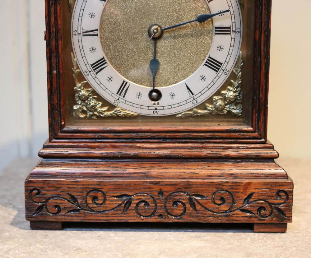 Small Oak Mantel Clock (Germany, c. 1890) View III