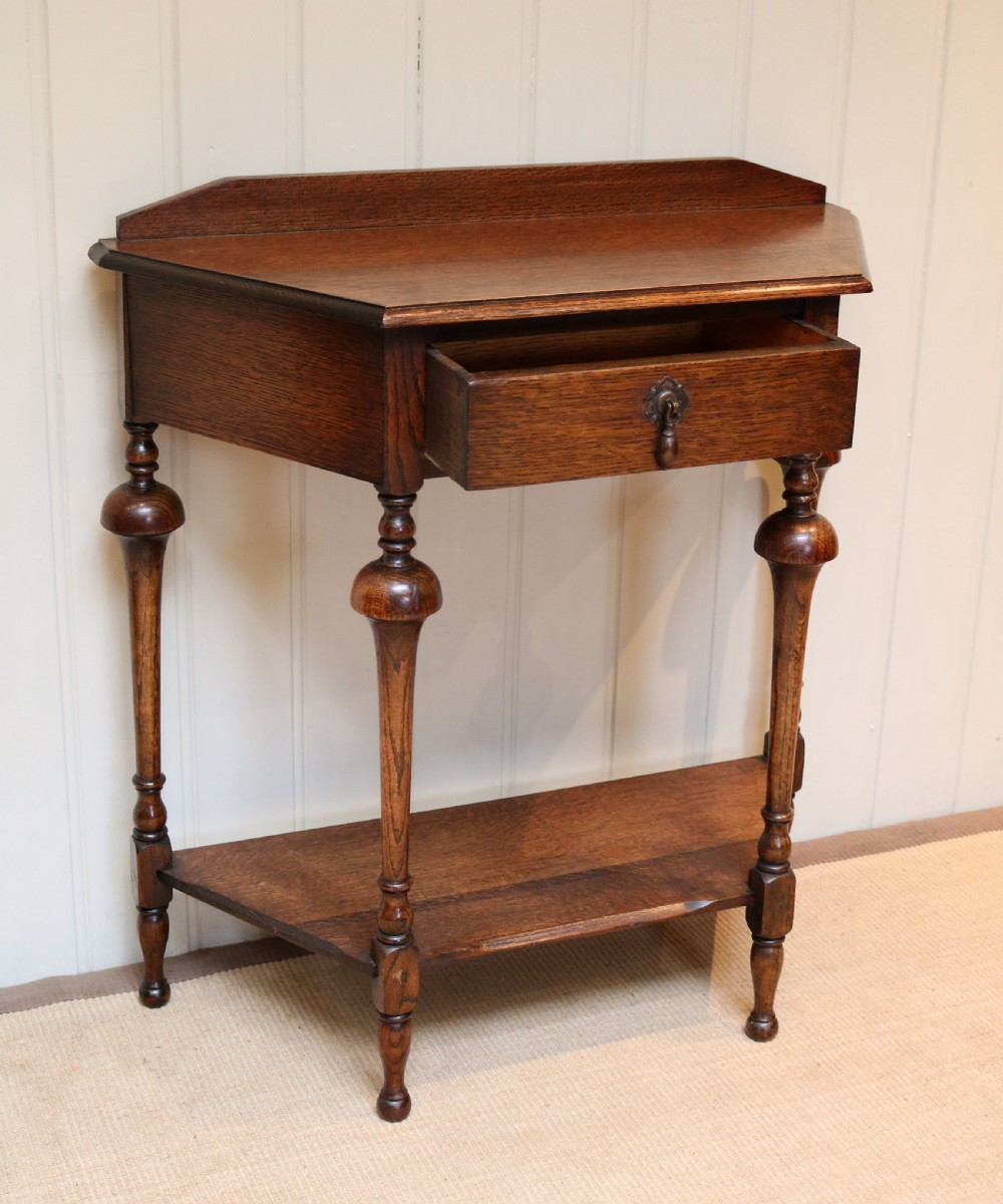 Oak Side Table  View V