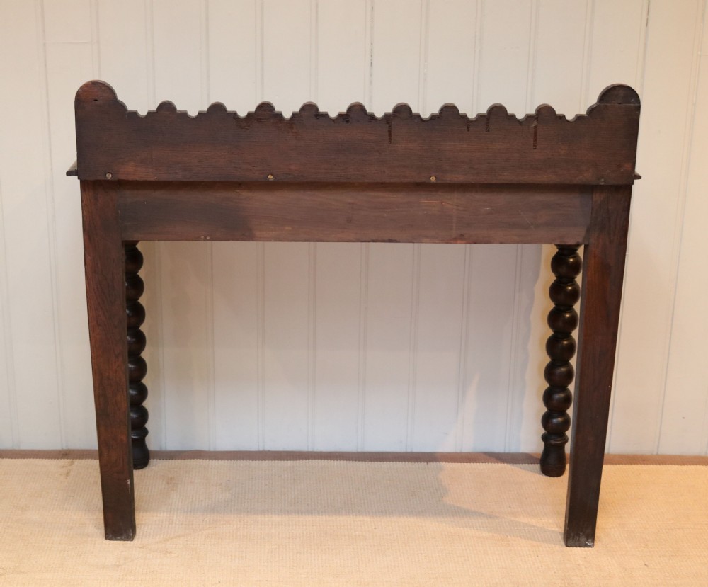 Victorian Oak Hall Table View VIII