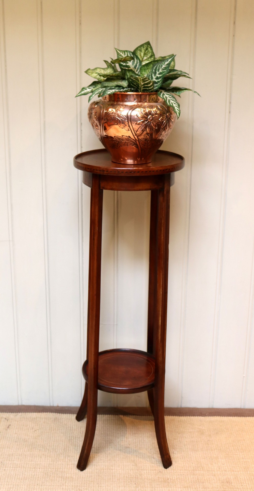 Edwardian Mahogany Plant Stand View II