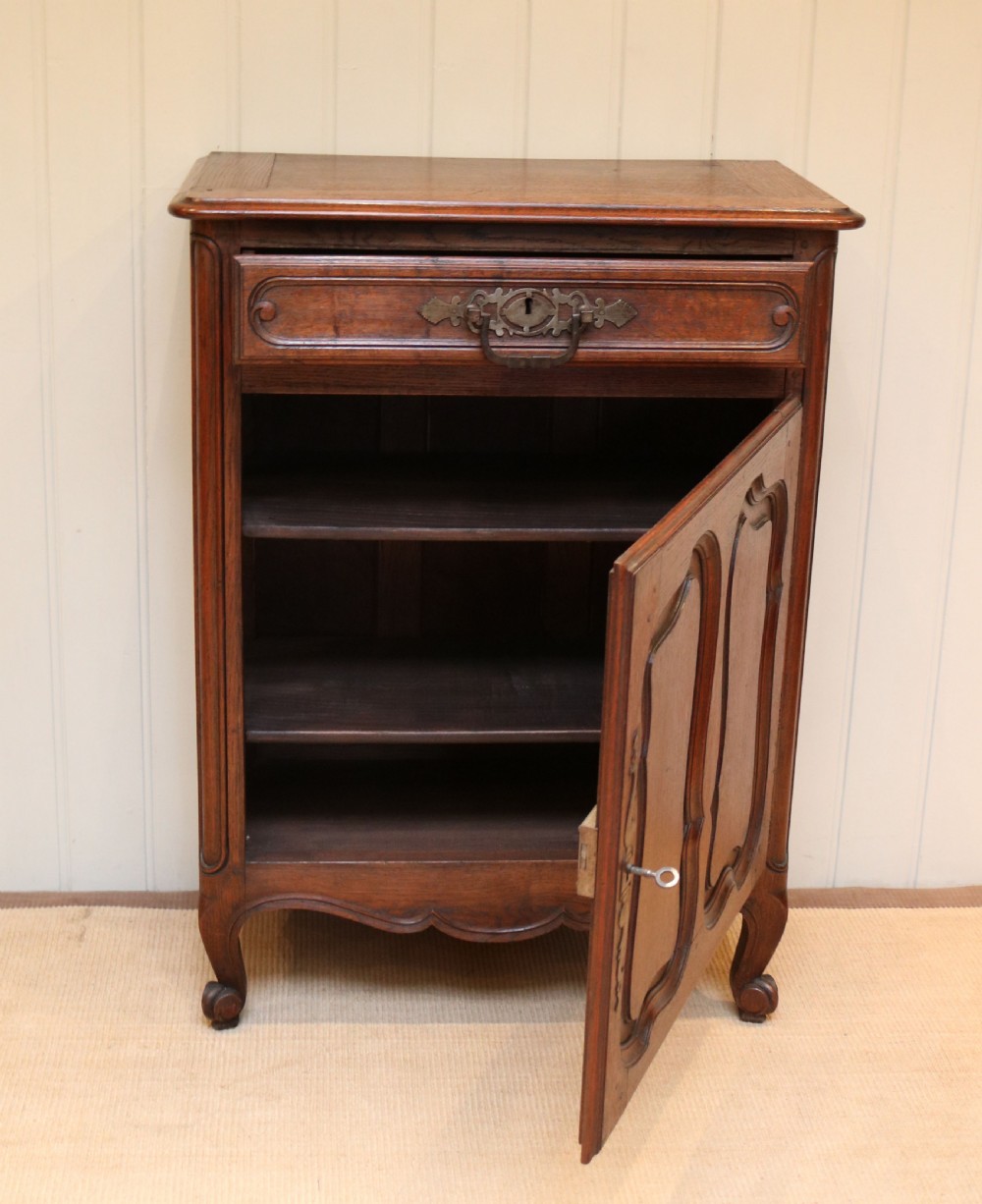 French Solid Oak Side Cabinet View III