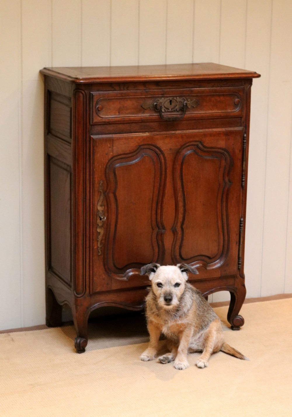 French Solid Oak Side Cabinet View IV
