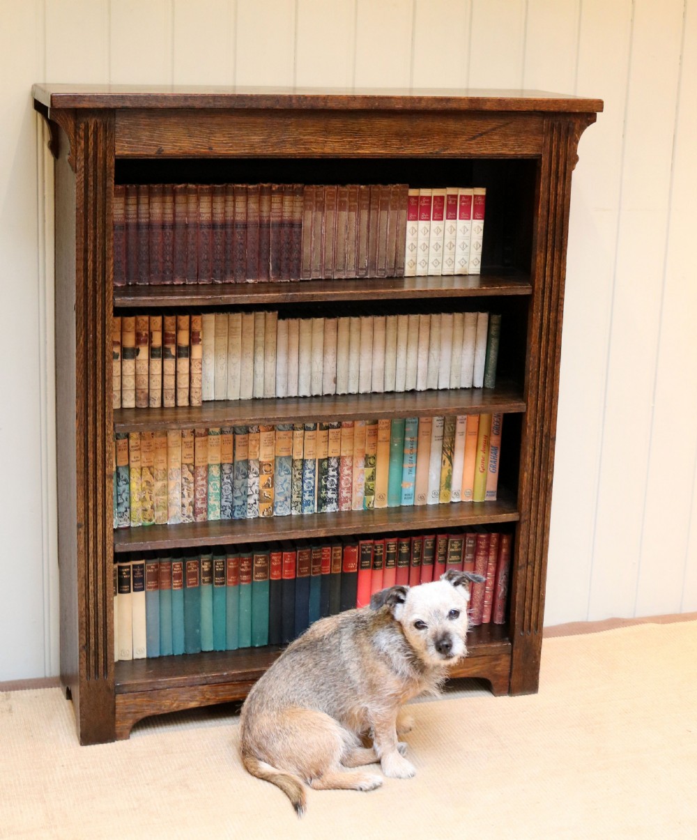 Solid Oak Open Bookcase View VII