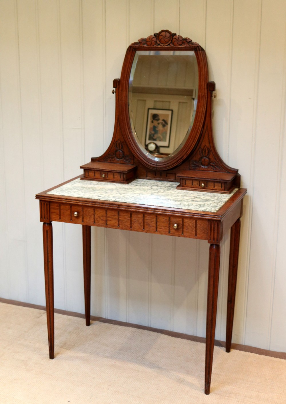 French Oak Dressing Table  View II