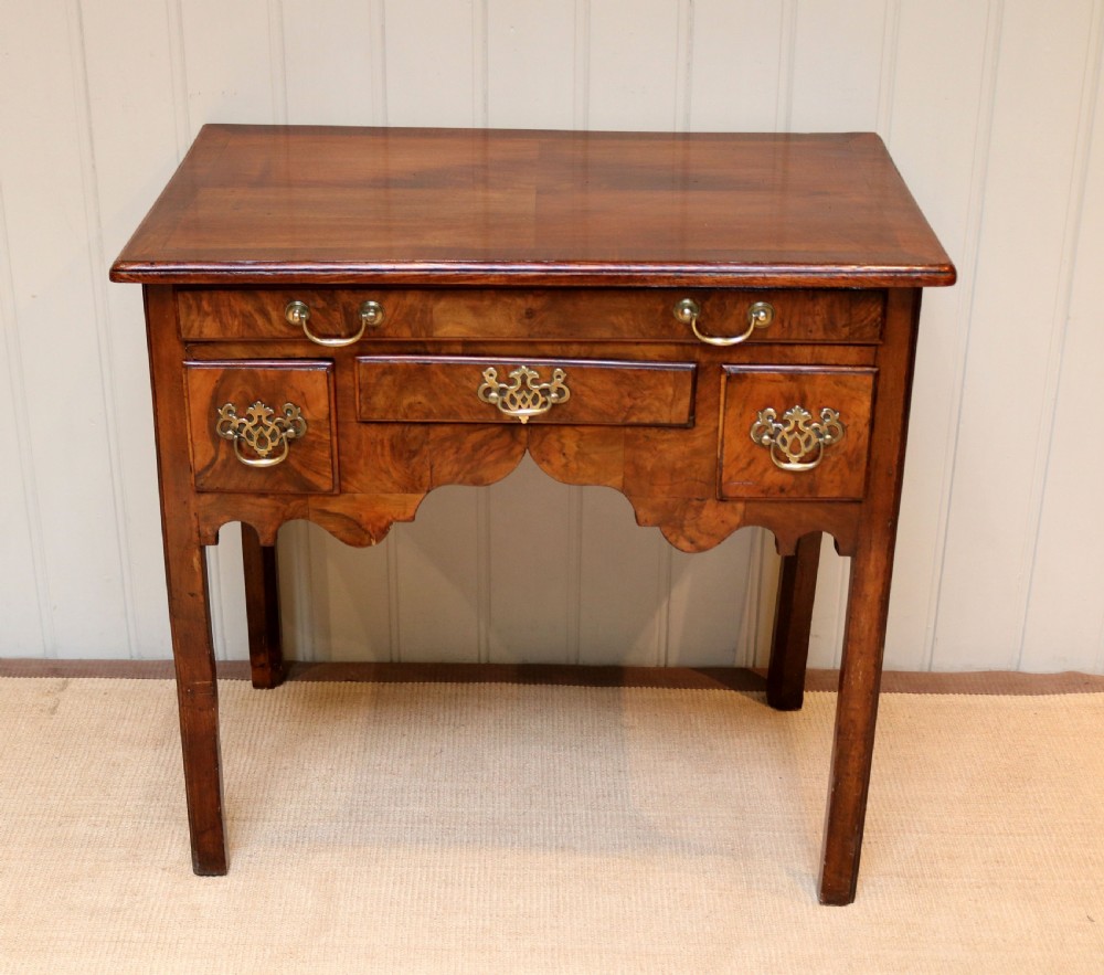 Georgian Elm And Walnut Low Boy