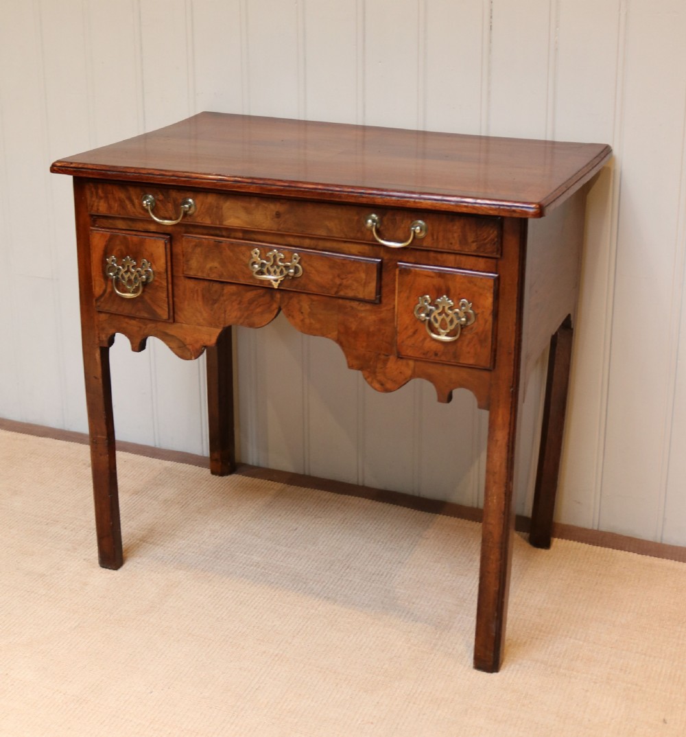 Georgian Elm And Walnut Low Boy View II