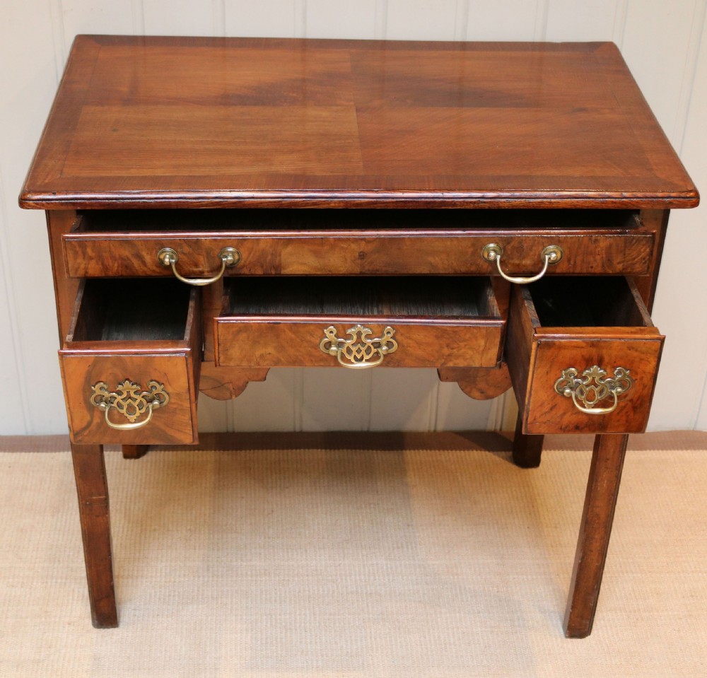 Georgian Elm And Walnut Low Boy View IV