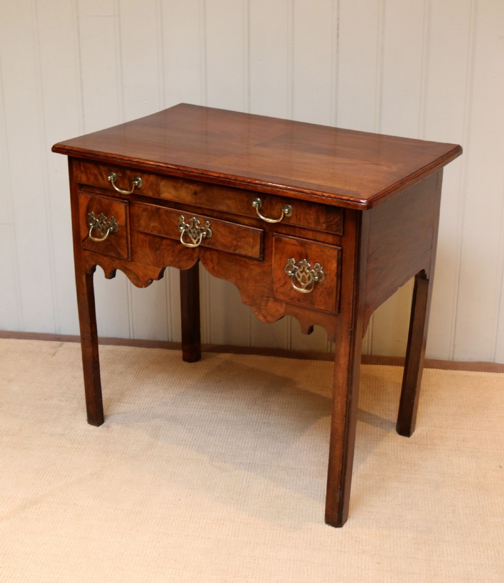 Georgian Elm And Walnut Low Boy View V
