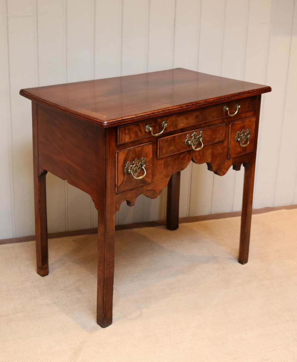 Georgian Elm And Walnut Low Boy View VI