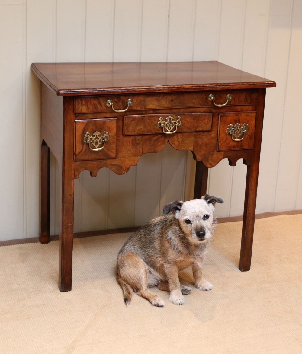 Georgian Elm And Walnut Low Boy View VIII