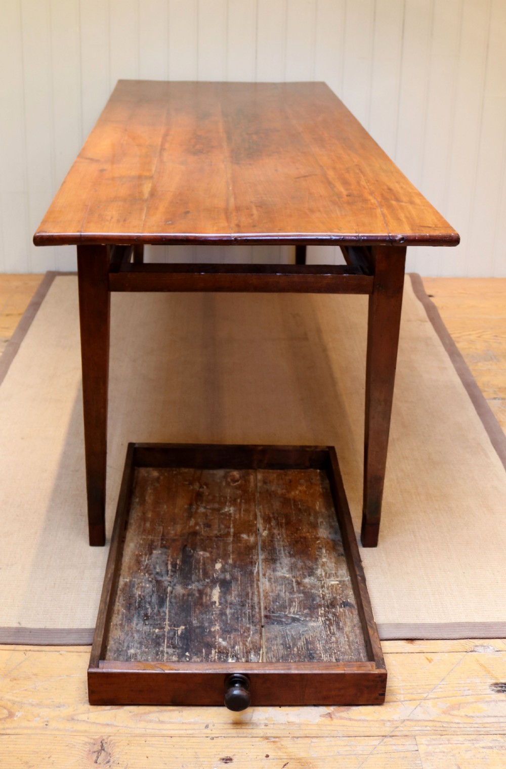 French Cherry Wood Farmhouse Table View IV