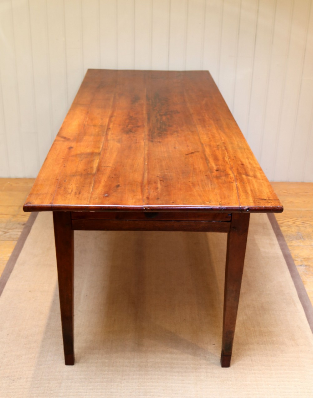 French Cherry Wood Farmhouse Table View V