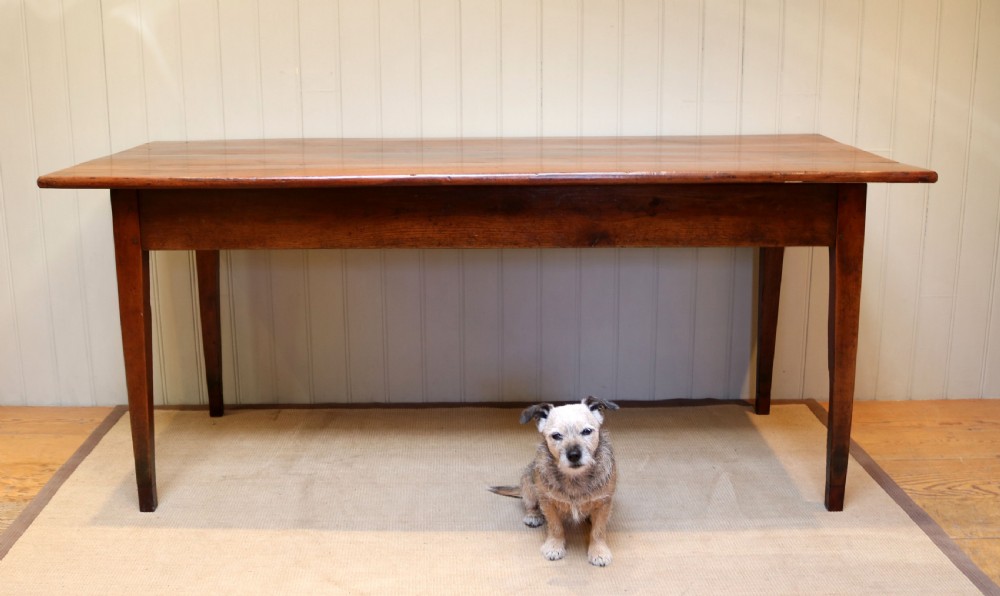 French Cherry Wood Farmhouse Table View VI