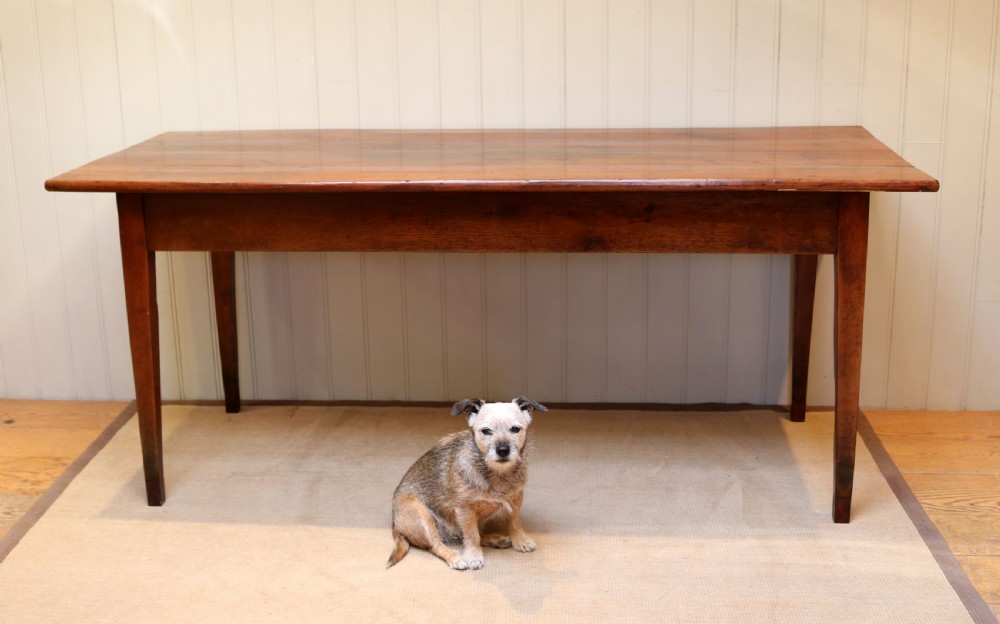 French Cherry Wood Farmhouse Table View VIII