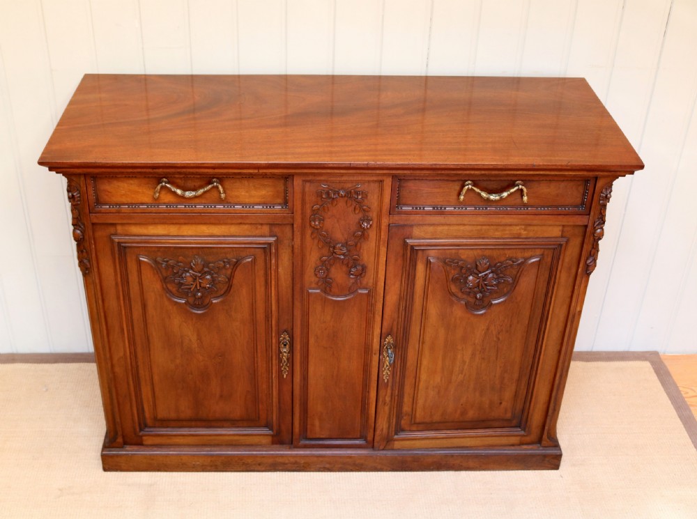 French Solid Walnut Sideboard View II