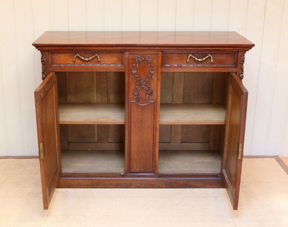 French Solid Walnut Sideboard View III