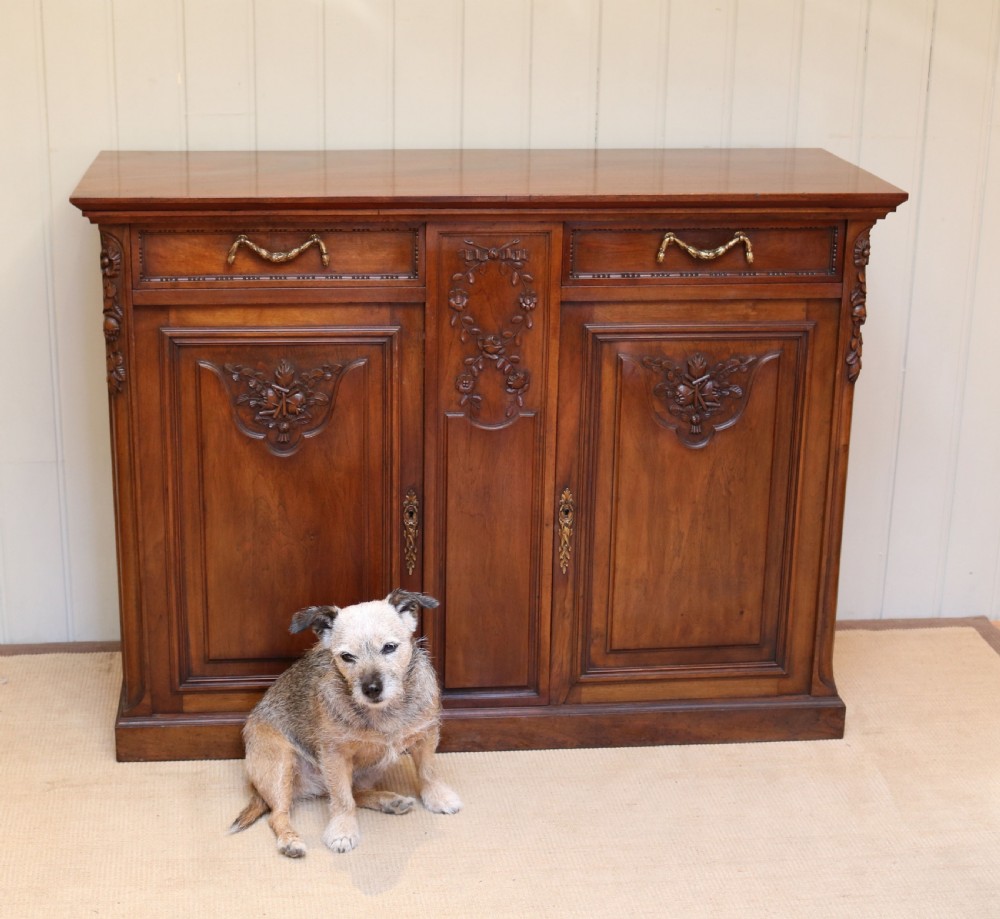 French Solid Walnut Sideboard View VIII