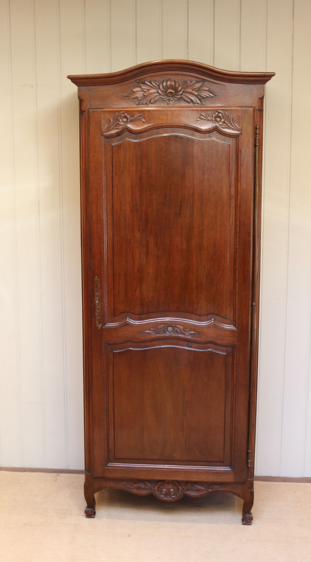 French Oak Single Door Hall Cupboard View II