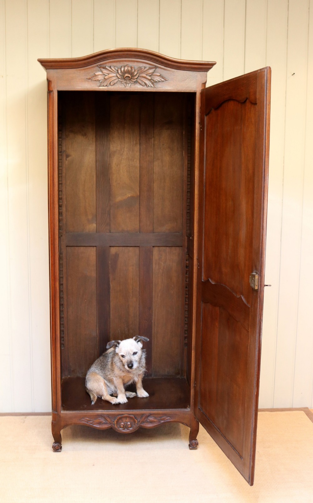 French Oak Single Door Hall Cupboard View IV