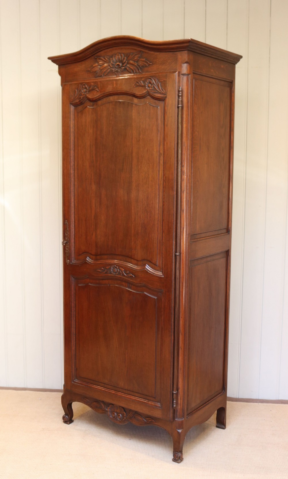 French Oak Single Door Hall Cupboard View VI