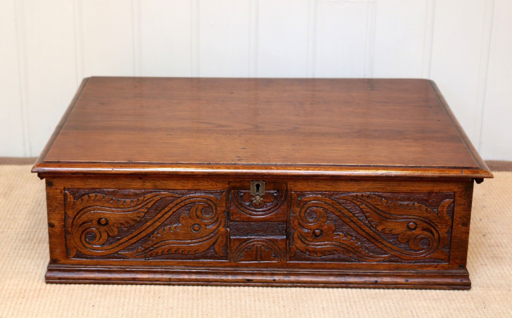 17th Century Oak Bible Box View III