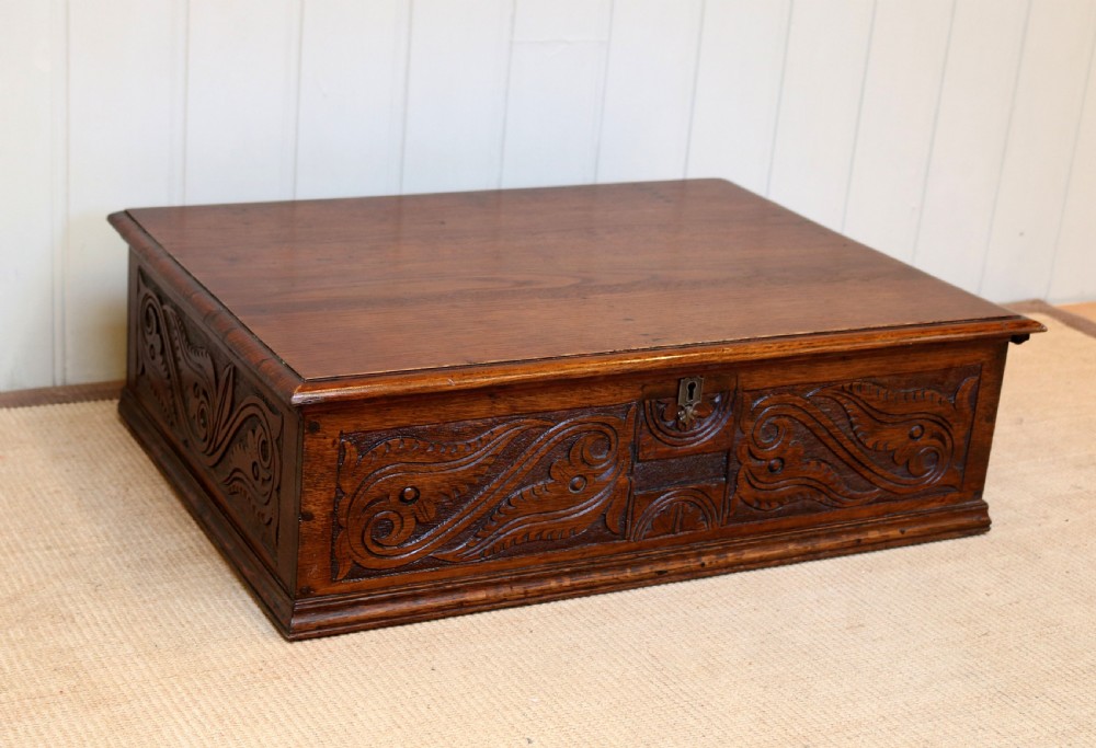 17th Century Oak Bible Box View IV