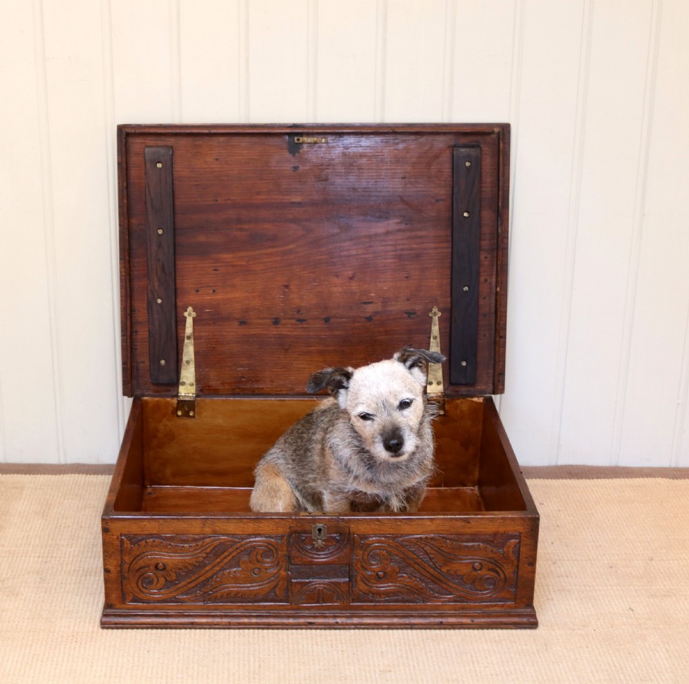 17th Century Oak Bible Box View VII