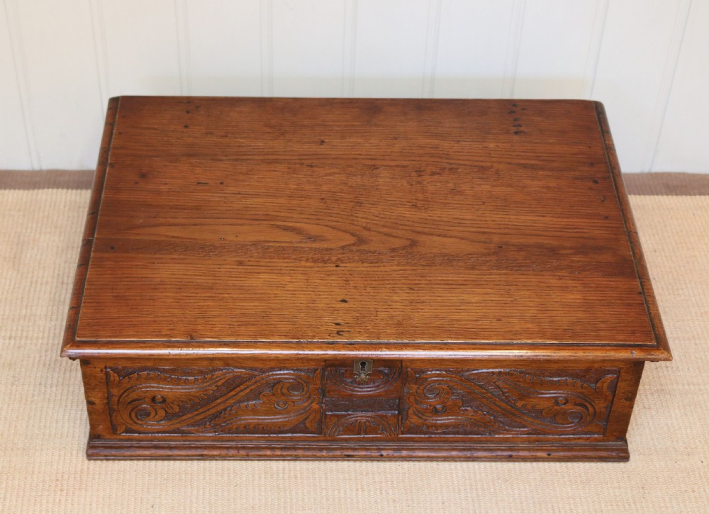 17th Century Oak Bible Box View VIII