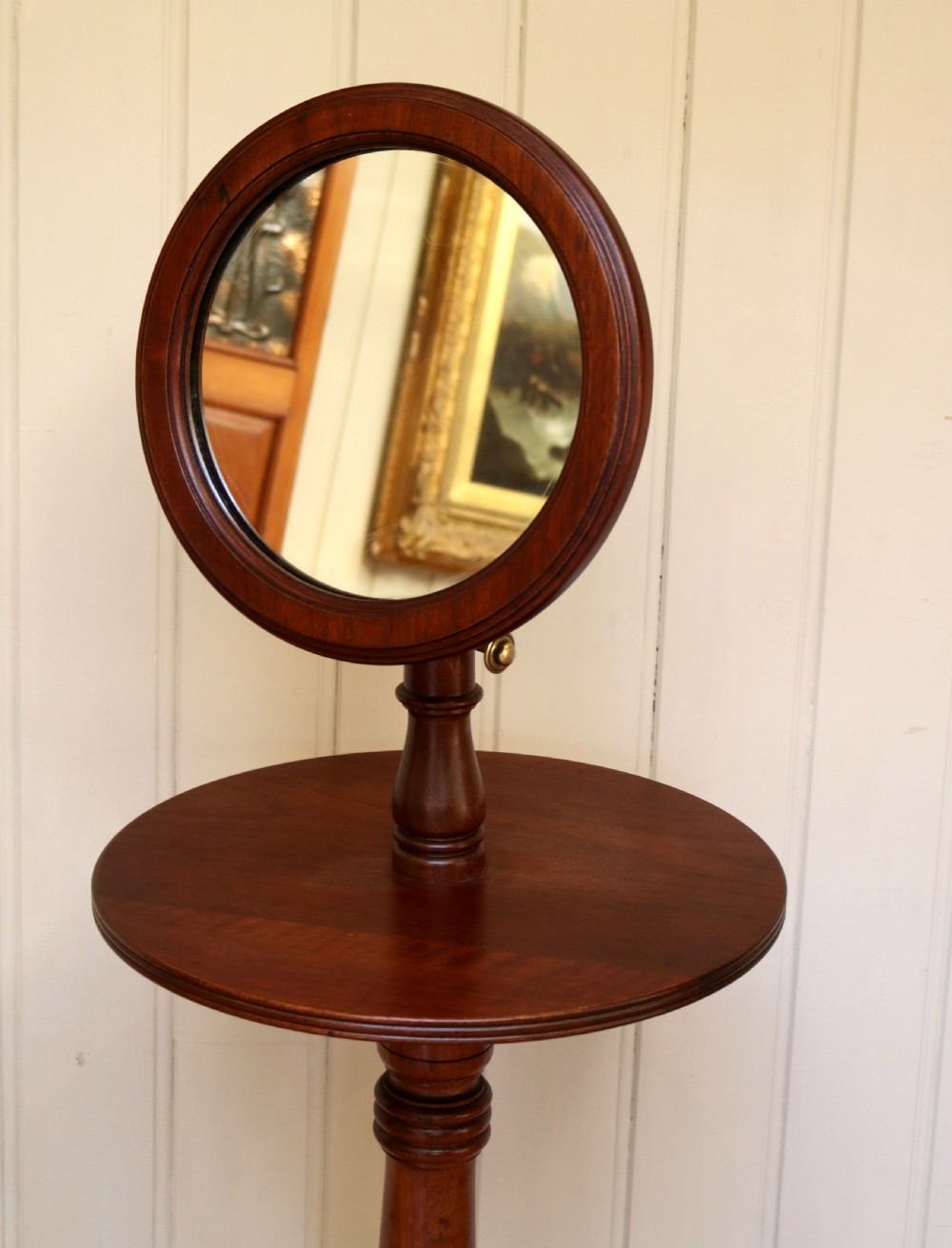 Edwardian Mahogany Shaving Stand  View V