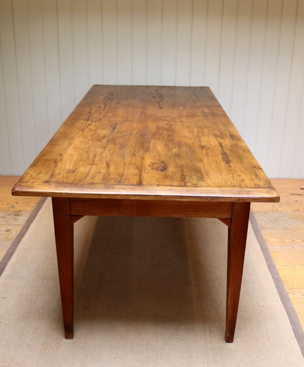 French Cherry Wood Farmhouse Table  View VII