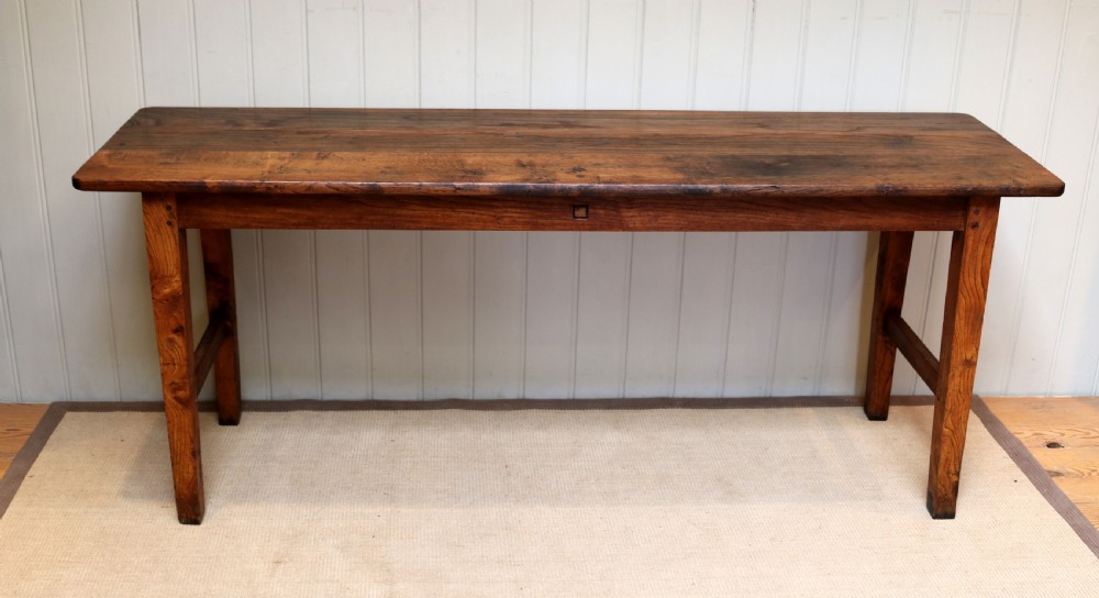 French Solid Oak Serving Table  View II